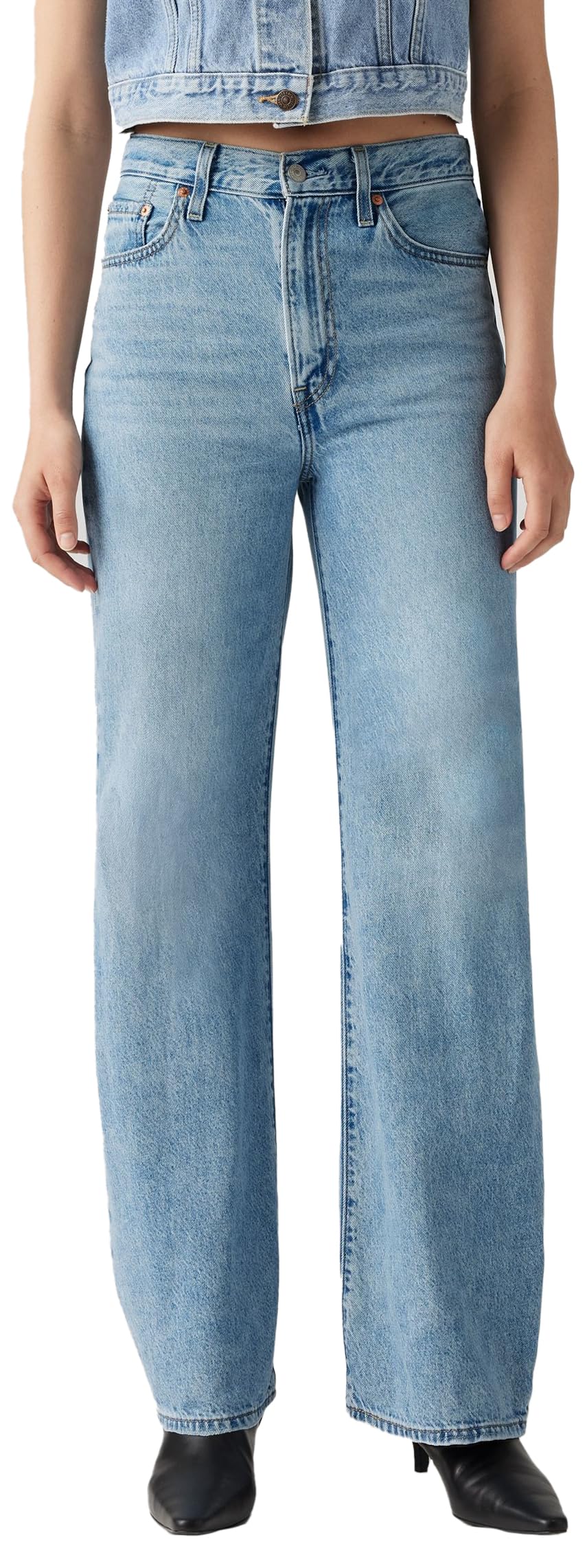 Levi's Ribcage Leg H223 Jeans, Far and Wide, 29W x 30L Mujeres