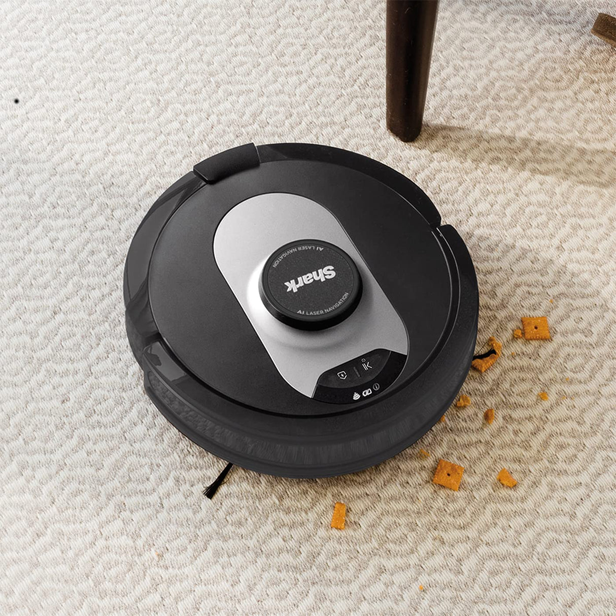 Robot Aspirador Shark AI 360 Robot Self-Empty [RV2500SEU], Robot Aspirador, Base de Vaciado automático, Anti Hair Wrap, alfombras y Suelos Duros, App WiFi, Pelo de Mascotas