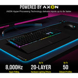Corsair K70 Pro RGB Teclado óptico mecánico con Cable - Interruptor Lineal OPX - Teclas PBT de Doble Disparo - Compatible con iCUE - QWERTZ DE - PC, Xbox - Negro