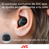 JVC Auriculares Inalambricos Bluetooth | 27 Horas de batería | Ultraligero | Auriculares Bluetooth Cancelación Ruido y Modo Corte de Viento | Resistente al Sudor | Audifonos Inalambricos - HA-A30T2