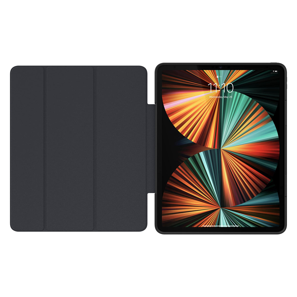 OtterBox Symmetry 360 Elite Series - Funda para iPad de 12.9 Pulgadas (Solo 6ª y 5ª generación), se envía en Bolsa de plástico, Ideal para Clientes de Negocios, Color Gris