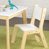 KidKraft Juego Infantil Moderno de Mesa y 2 sillas de Madera, Mesa y Silla Infantil, Muebles para Salas de Juego y Dormitorio de niños (27025)