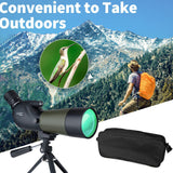 Gosky Telescopio BAK4 de 20-60 x 60 Pulgadas con trípode, Bolsa de Transporte y Adaptador de teléfono de Alcance - Telescopio BAK4 para Tiro al Objetivo, Caza, observación de Aves, paisajes de Vida