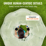 VEVOR Bola de Choque Inflable Bola de Choque de Parachoques 1 Pieza 1,2m x 1,03m Bola de colisión Humana Bola de Rebote de Burbujas Cuerpo de PVC Bola de Parachoques Inflable de Puntos Transparentes