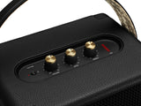 Marshall Tufton Altavoz portátil para fiestas con Bluetooth para exteriores, resistente al agua IPX2, negro y latón