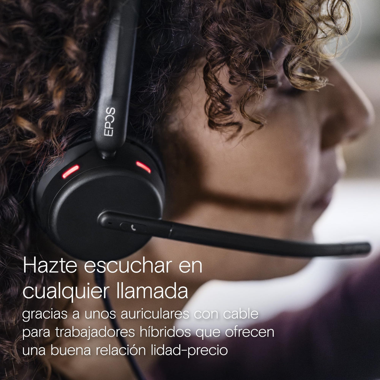 EPOS Impact 460 Auriculares Binaurales On-Ear con Cable USB-C y USB-A con Micrófono con Cancelación de Ruido, Plug-and-Play, Sonido, Ajuste Cómodo, para Oficina y Trabajo Remoto