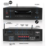 Pyle Amplificador de Sonido, 1000W, Bluetooth, Inalambrico, Sistema Receptor de Karaoke y Cine, para el hogar, Microfono inalambrico, 5.2 Canales, MP3/USB/HDMI/AM/FM Radio