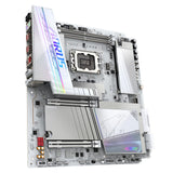 GIGABYTE Z890 AORUS Tachyon Ice Placa Base – Procesadores Intel Core Ultra (Serie 2), VRM de 18+1+2 Fases, hasta 9500 MHz DDR5 (O.C), 1 x PCIe 5.0 + 3 x PCIe 4.0, Wi-Fi 7, LAN 5 GbE, USB 3.2 Gen 2x2