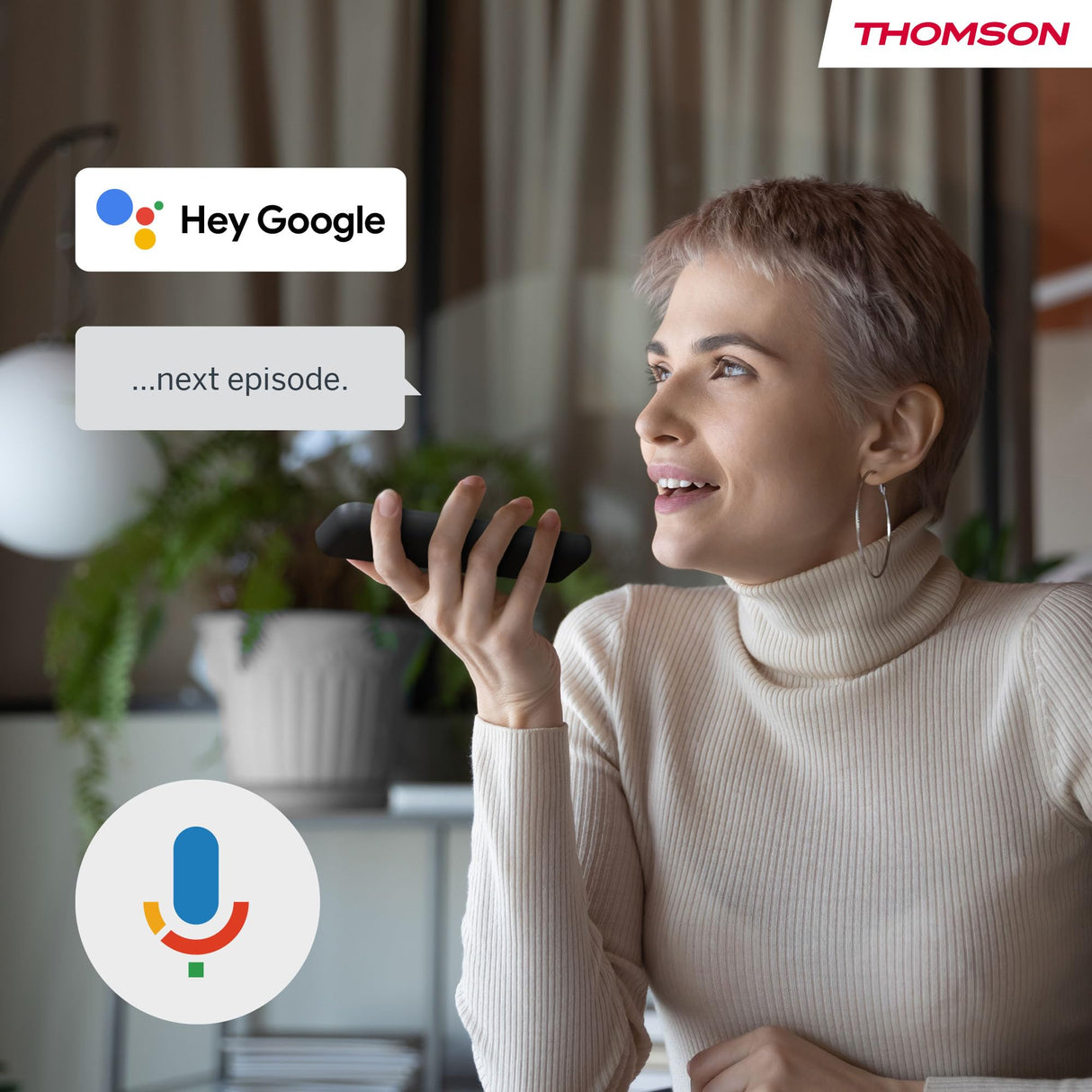 Thomson Streaming Stick 140, 4K UHD, Google TV, Google Voice Control,WiFi, Googlecast Built-in