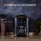 Krups Roma EA810870 - Cafetera superautomática, molinillo cónico de metal, con selección e intensidad de café, Boquilla vapor, 2 boquillas, incluye kit limpieza