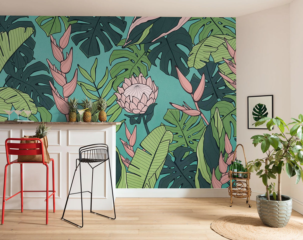 Komar Papel pintado fotográfico de fieltro – Revival – Tamaño 350 x 250 cm – Papel pintado, decoración de pared, salón, dormitorio, oficina