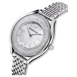Swarovski Reloj Crystalline Aura, Brazalete de metal, Tono plateado, Acero inoxidable