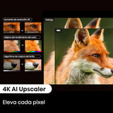 Hisense PL2 - Proyector Laser UHD 4K Smart TV de Tiro Corto, de 80 a 150 Pulgadas, 2400 lumenes, HDR10, Contraste Nativo 3000:1, Dolby Vision, Dolby Atmos, Smooth Motion, Mando Solar