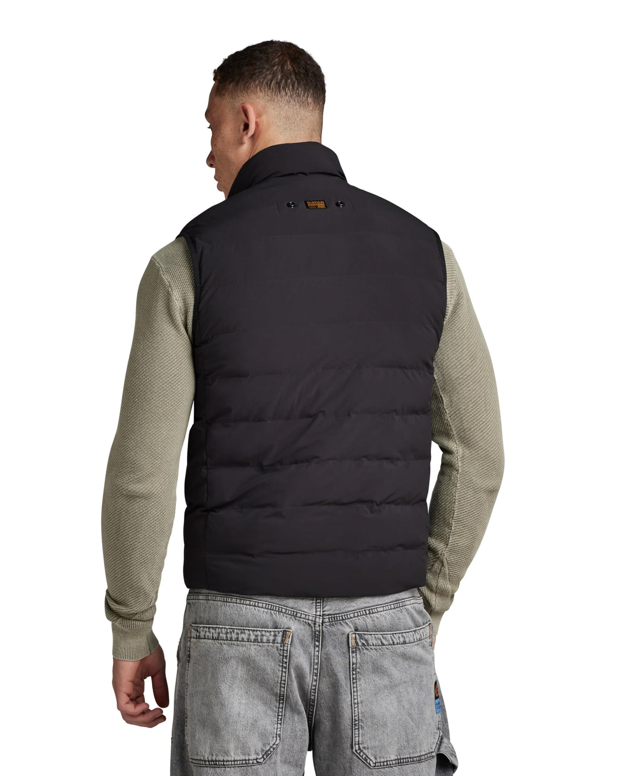 G-Star Para Hombre Chaleco Foundation Liner, Negro (dk black D24277-D518-6484), L