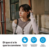 Sennheiser ACCENTUM Open Wireless - Auriculares con diseño Abierto, Sonido dinámico y Bluetooth 5.3, Resistencia a Salpicaduras IPX4, 28 Horas de autonomía y Estuche de Carga USB-C - Crema