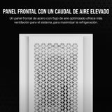 CORSAIR 5000D Core Airflow Caja para PC ATX Torre Media - Sin Ventiladores Incluidos - Panel Lateral de Cristal Templado - Diseño de Gran Flujo de Aire - para Radiadores de 360 mm - Blanco