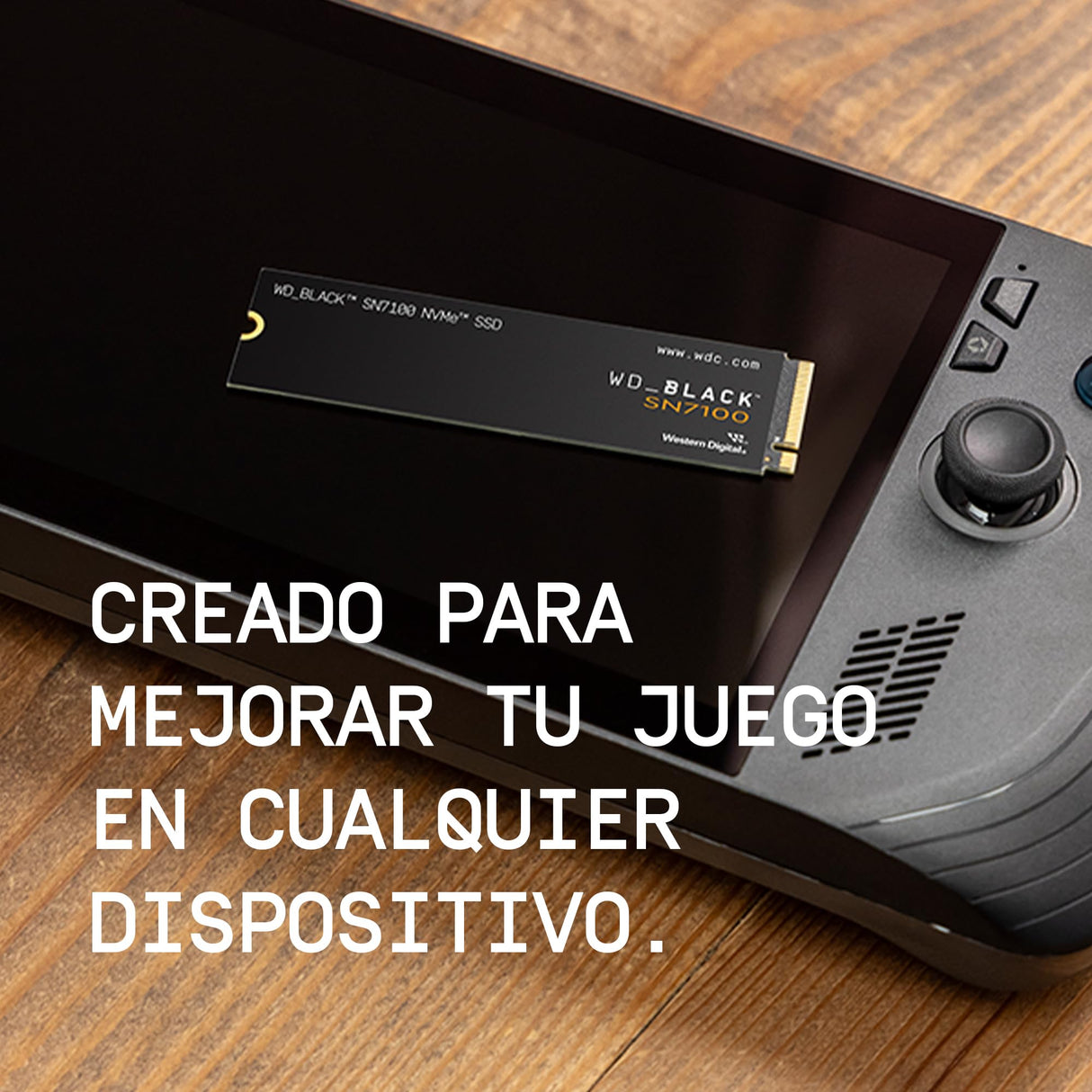 WD_Black SN7100 2TB NVMe SSD, M.2 2280, Velocidades hasta 7250 MB/s, Next Gen TLC 3D NAND, WD_Black Dashboard,para Ordenadores y Consolas portátiles