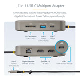 StarTech.com Adaptador Multipuertos USB C - HDMI Doble 4K 60Hz - Hub 10Gbps de 2 Puertos USB-C/USB-A - PD100W - GbE - SD