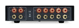 Dynavox AUX-S Pro - Conmutador de extensión de Entrada con 5 entradas RCA para Dos amplificadores estéreo y Envolvente, Color Plateado