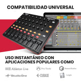 AKAI Professional MIDIMIX - Mezclador de audio, Controlador de DAW MIDI USB, mesa de mezclas con 8 faders, 1 master fader, 24 knobs asignables y mapeo con Ableton Live
