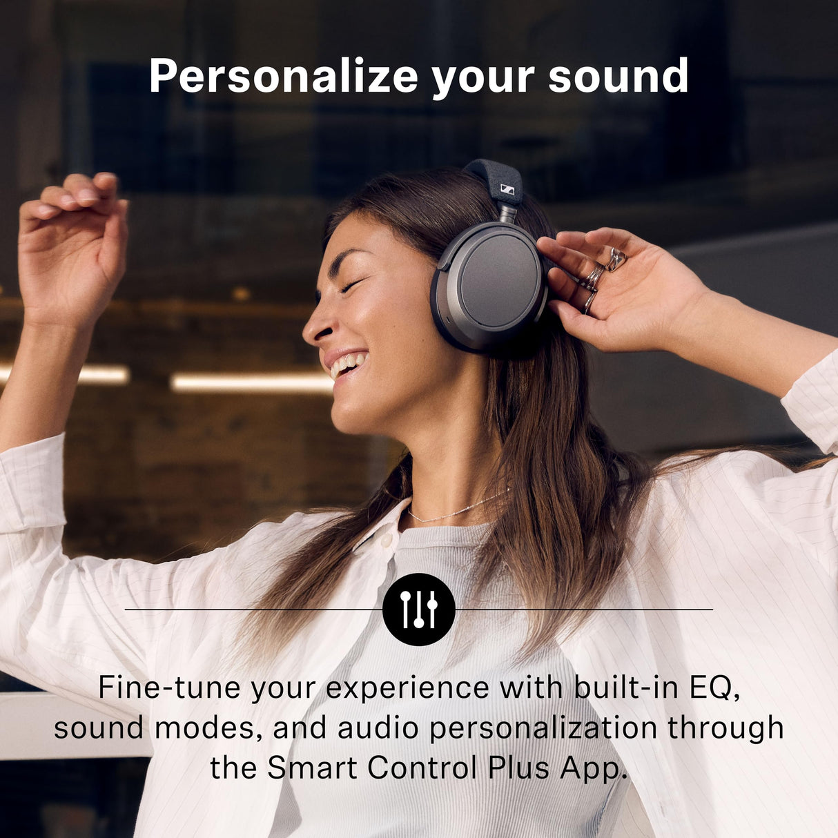 Sennheiser MOMENTUM 4 - Auriculares inalámbricos edición especial, Bluetooth para llamadas nítidas con cancelación de ruido adaptativa, duración de la batería de 60 horas, sonido personalizable, negro