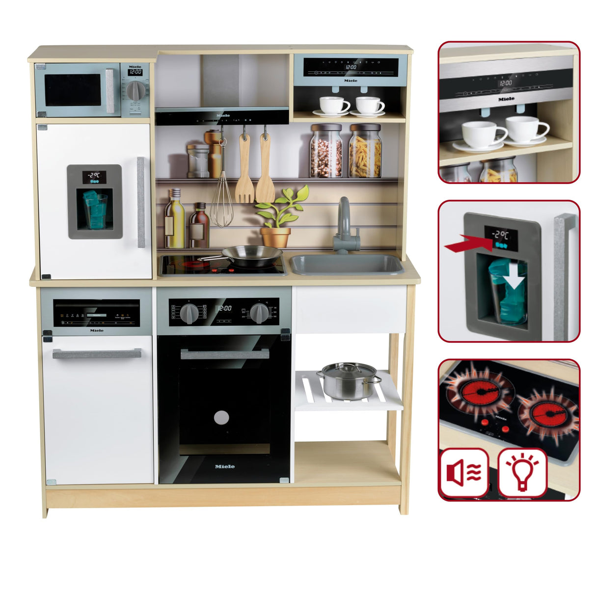 Theo Klein 7188 7188 Cocina Familiar Miele, Juguetes para niños a Partir de 3 años