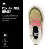Sorel Explorer 3 Lace WP, Botas de moda, Unisex niños, Savory Bleached Ceramic Toddler, 31 EU