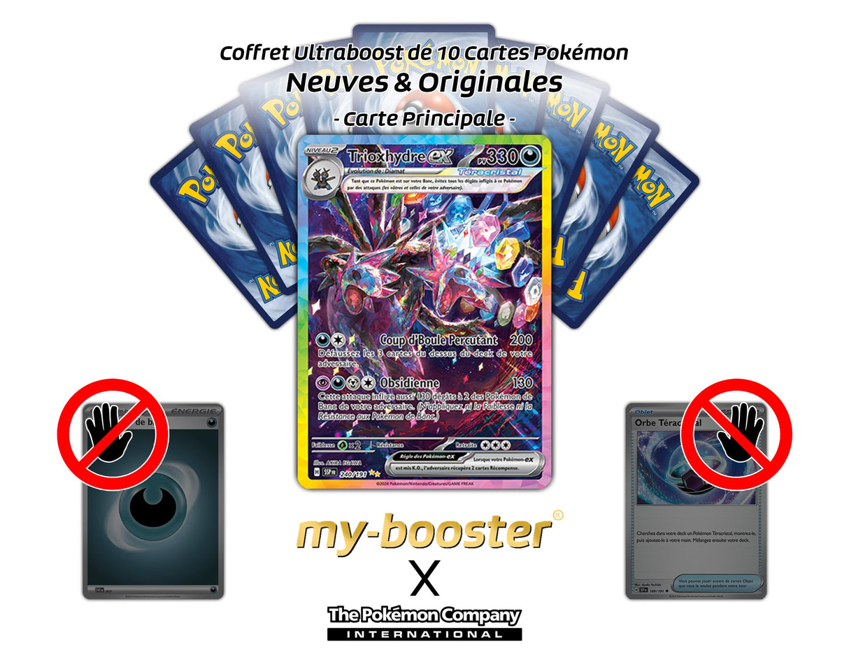 Trioxhydre ex (Hydreigon ex) 240/191 Alternativo Pokémon Gallery Teracristal Secreta - Ultraboost X Écarlate et Violet 8 - Étincelles Déferlantes Box de 10 Cartas Pokémon Francés