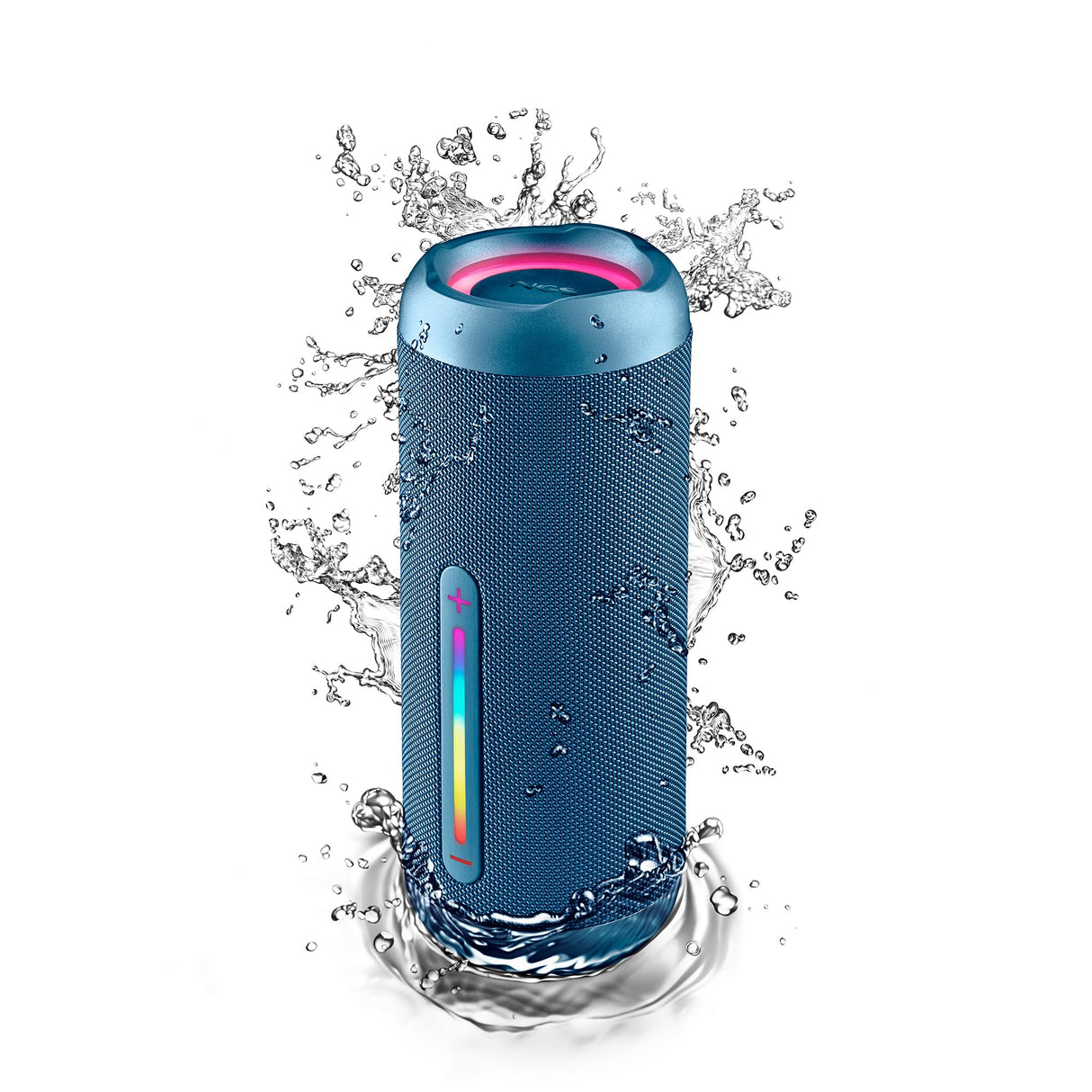 NGS Roller Furia 3 Blue - Altavoz Inalámbrico Compatible con Bluetooth, Impermeabilidad IPX7, 60 W, True Wireless, USB, Duración Batería 9 Horas, Azul …