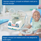 Gima - Aspirador quirúrgico Vega Uno, compacto y confiable, creado con estilo para cirugía pequeña, 28209