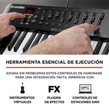 M-Audio Oxygen 49 (MKV) - teclado controlador MIDI USB con 49 teclas, beat pads, Smart Chord, modos de escala, arpegiador y pack de sonidos de Native Instruments (integración de NKS)