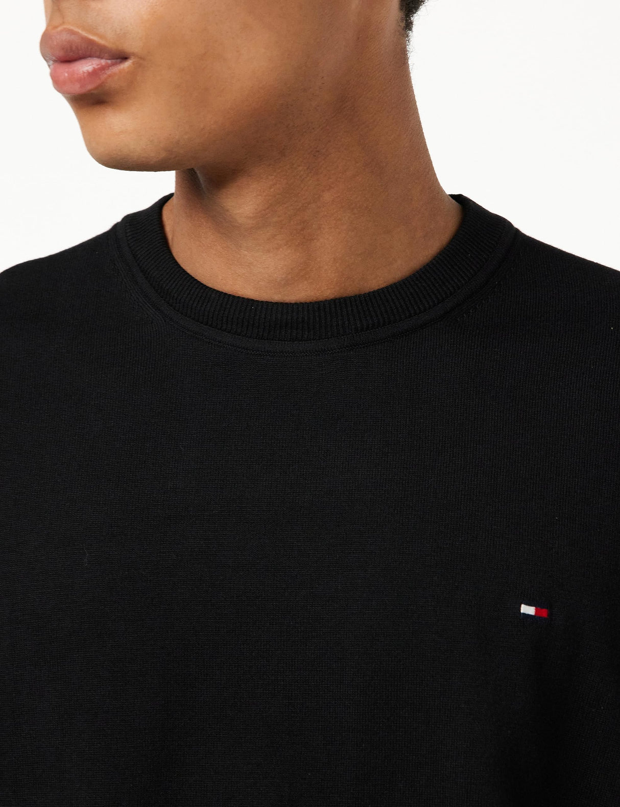 Tommy Hilfiger Hombre Jersey 1985 sin Capucha, Negro (Black), XS