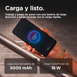 Motorola Moto g35 5G, 12GB (4GB+8GB RAM Boost)/128GB Gris, Pantalla FHD+ 6.72", cámara Dual de 50MP y Ultra Gran Angular, Selfie 16MB, batería 5000 mAh, Carga rápida de 18W
