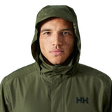 Helly Hansen Hombre Chaqueta Impermeable Dubliner, Verde, 3XL