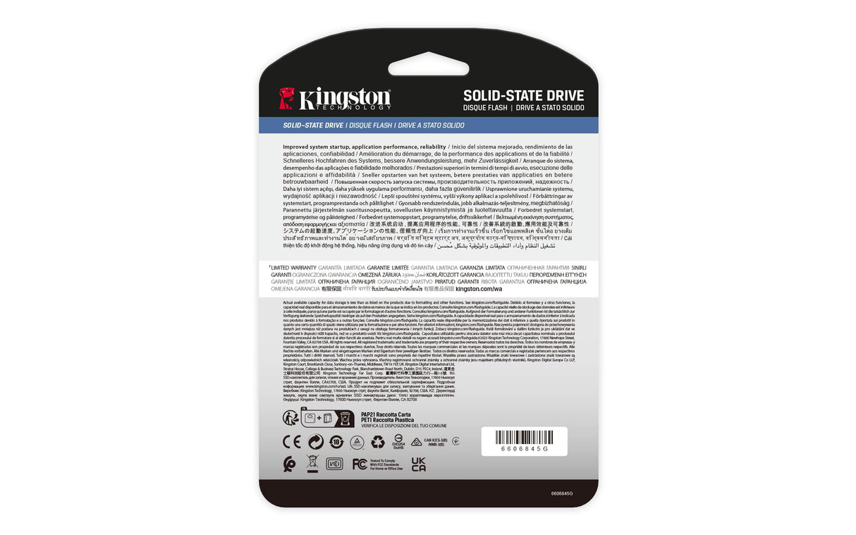 Kingston 7,68TB DC3000ME U.2 PCIe 5.0 NVMe TCG Opal SSD para Empresas Gen5-SEDC3000ME/7T6