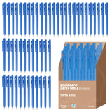 Maya Bolígrafo ECO V2.0. con Clip Detectable Metales y Rayos X. Escritura Segura y Antibacteriana. Durabilidad 2800m. Grado Alimentario. Tinta Azul.