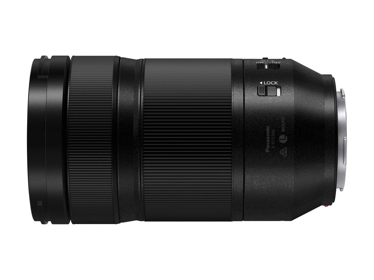 Panasonic S-R70300E Teleobjetivo Compacto con Zoom para cámaras de Montura M4/3 (Focal 70-300 mm, Estabilizador Óptico O.I.S, Lumix S, F4.5-5.6 Macro, Resistente Polvo, Agua, Congelación) Negro