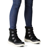 Sorel Explorer Joan WP, Botas de invierno impermeables, Mujer, Black Fawn Explorer 2 Joan Faux Fur, 39.5 EU
