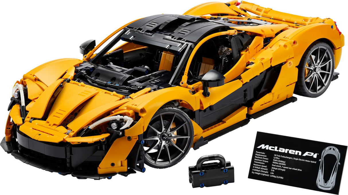 LEGO Technic McLaren P1 Maqueta de Coche a Escala para Adultos - Regalo para Padres - Hipercoche de Carreras - Kit de Maquetas - Decoración del Hogar y Estantería 42172