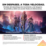 HP OMEN 24 – Monitor Gaming de 24" FHD (1920 x 1080 a 165 Hz, IPS, 16:9, 1ms, HDMI, Antirreflejo, DisplayPort, AMD FreeSync Premium, Compatible con Consolas) Negro