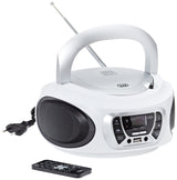 Trevi CMP 510-WH Radio Portátil Recargable con Dab, CD y USB, Blanco