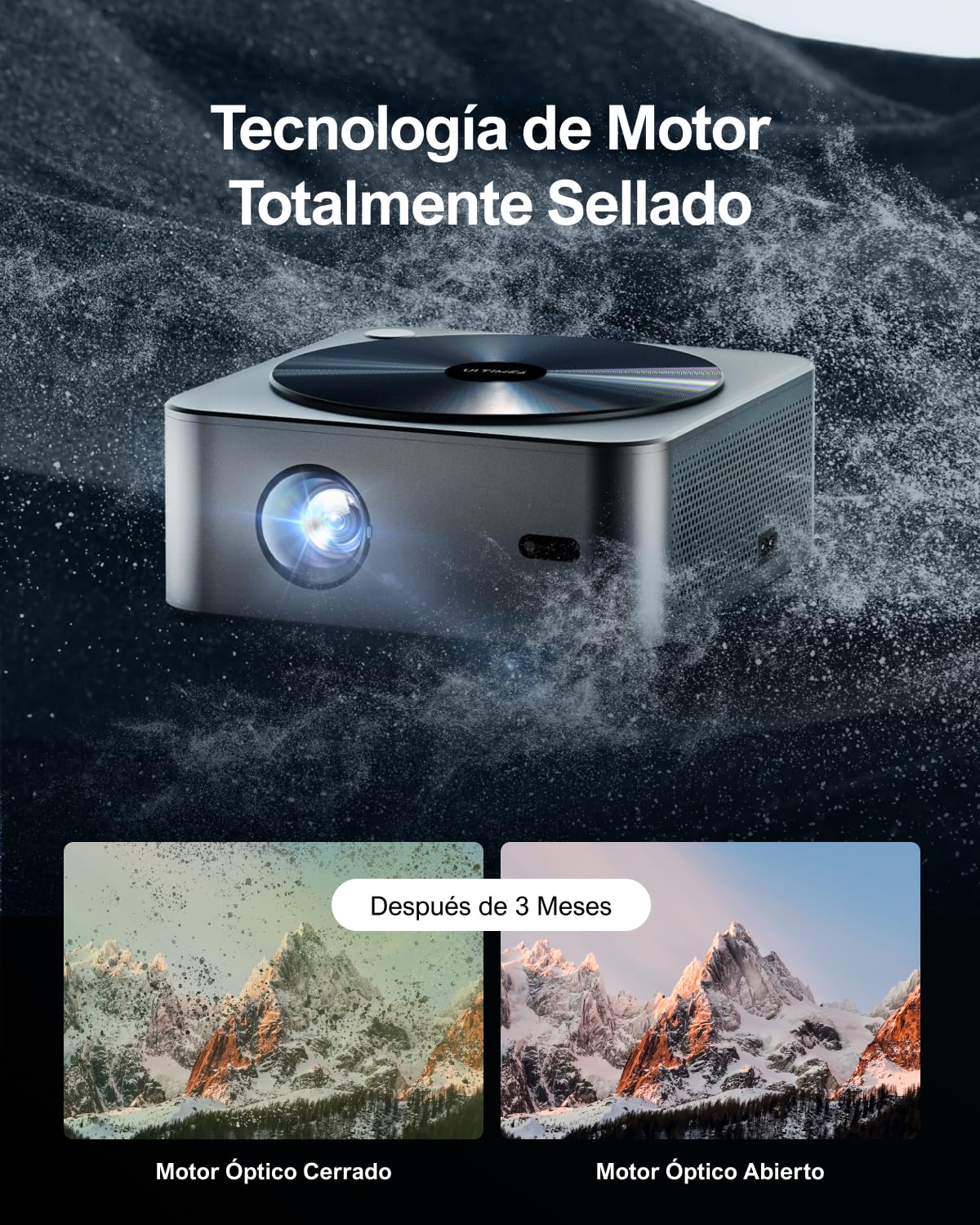 ULTIMEA Proyector Full HD 1080P Nativo con Auto Focus/Keystone, Proyector 4K Supporto Cine en Casa 21000Lux, Proyector 5G WiFi Bluetooth, Proyectores Cinema para iOS Android Phone/TV Stick/Laptop
