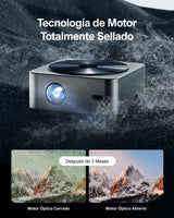 ULTIMEA Proyector Full HD 1080P Nativo con Auto Focus/Keystone, Proyector 4K Supporto Cine en Casa 21000Lux, Proyector 5G WiFi Bluetooth, Proyectores Cinema para iOS Android Phone/TV Stick/Laptop