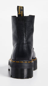 Dr. Martens - Jungle Boot, Botas de combate, Black Milled Nappa,