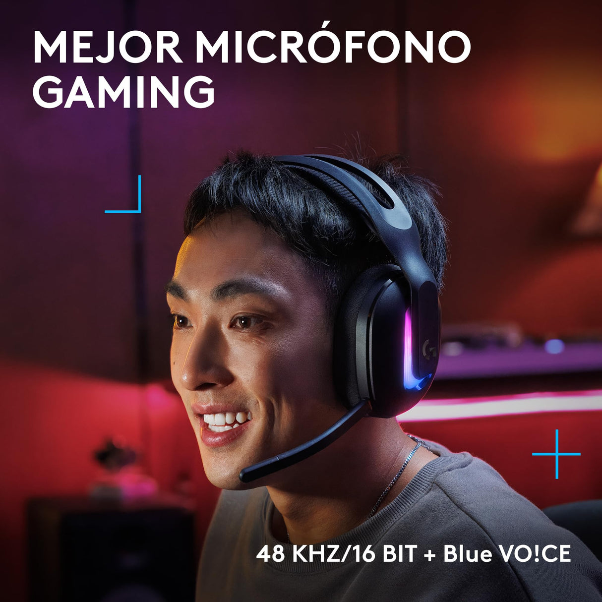 Logitech G G522 LIGHTSPEED auriculares con micrófono inalámbricos para gaming, LIGHTSYNC RGB, micrófono y audio avanzado, conexión triple - LIGHTSPEED, Bluetooth, USB-A a USB-C para PC - Negro