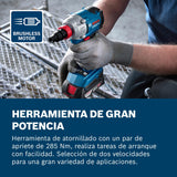 Bosch Professional 18V System atornillador de impacto a batería GDX 18V285 (incl. 2 baterías GBA 18V 2.0Ah, cargador GAL 18V20, maletín MPP)