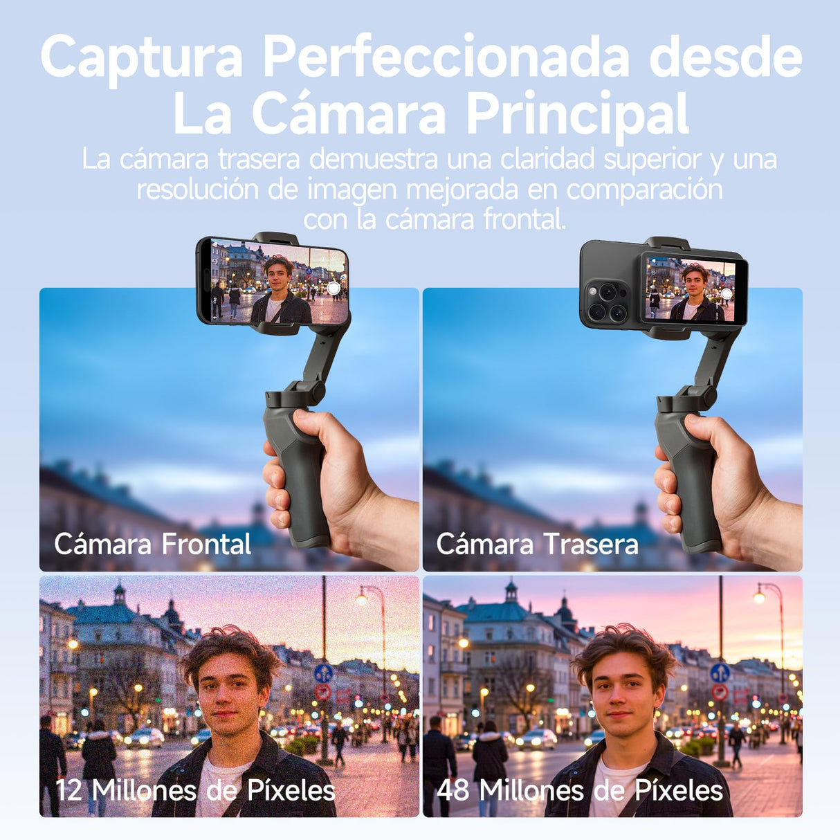 Pantalla de Monitor de Selfie para Teléfono, Rollei Easy Creator Selfie Monitor 3,97" Compatible con iPhone y Android para TikTok Live Streaming Vlog Negro Vlog-Selfie-Monitor-Pantalla-Magnética
