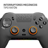 SCUF ENVISION PRO Wireless V1 (2023) Controlador para Juegos de PC - Cinco Teclas G Reasignables - Paletas Traseras Reasignables - Disparadores Instantáneos - Compatible con iCUE - Gris Metalizado