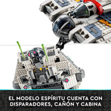 LEGO 75357 Star Wars Espíritu y Fantasma II, Set de 2 Vehículos de Ahsoka de Ladrillos, Nave Estelar de Juguete para Construir con 5 Personajes Jacen Syndulla y una Figura del Droide Chopper