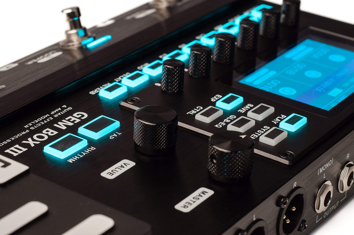 JOYO GEMBOX3 - Procesador de guitarra multiefectos Joyo Gem Box III con looper y batería